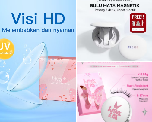 Softlens, eyes makeup, and all about eyes cover photo collage