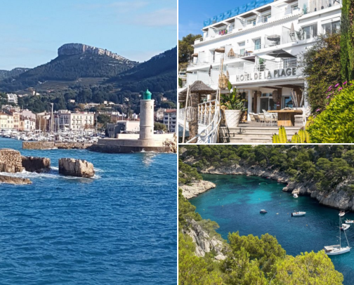 Cassis, France: harbor views, calanques, beaches and stays cover photo collage