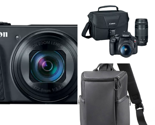 Camera and photography accessories cover photo collage
