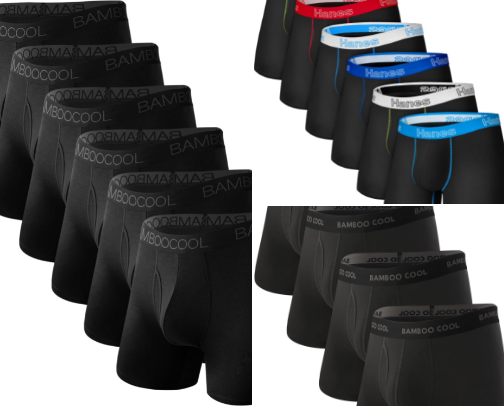 Best Men's Underwear on Amazon: Mens Boxers, Boxer Briefs and Briefs cover photo collage