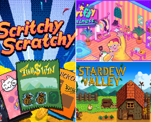 Cozy games for the gamer girls cover photo collage