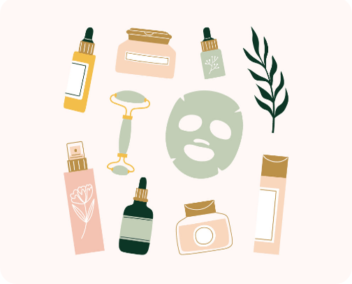 Skincare for normal skin cover photo collage