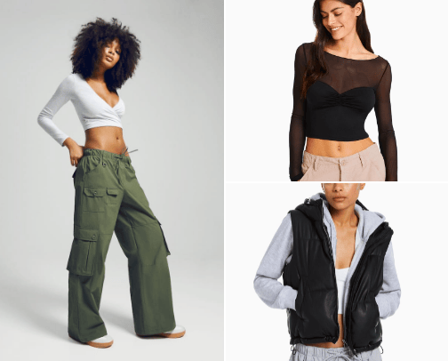 Clothing cover photo collage