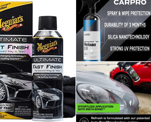 Best Ceramic & Synthetic Paint Sealants For Your Cars Paint cover photo collage