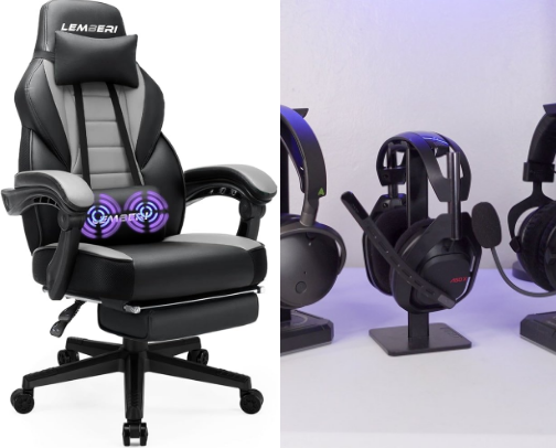 Gaming products cover photo collage
