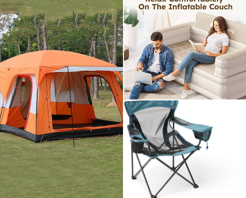 Festival Camping Essentials cover photo collage