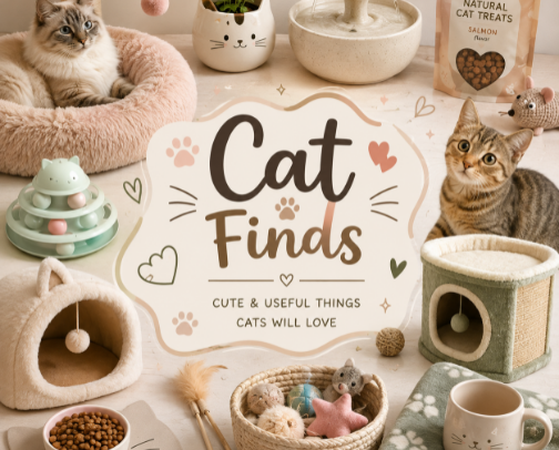 🐱 Cat Finds | Cute & Useful Things Cats Will Love cover photo collage