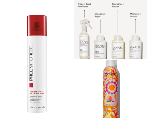 Hair products cover photo collage