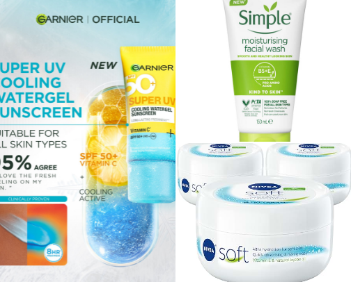 My affordable skincare finds cover photo collage
