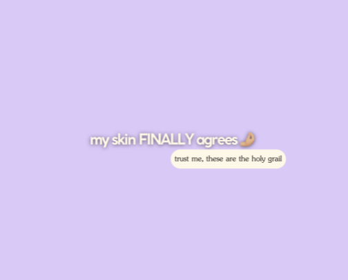 My skin FINALLY agrees ✨ cover photo collage