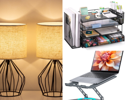 Work From Home Essentials Checklist | Cozy & Productive Home Office Setup #Walmartpartner cover photo collage