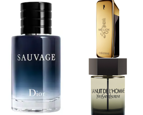 Best-selling men’s fragrences cover photo collage