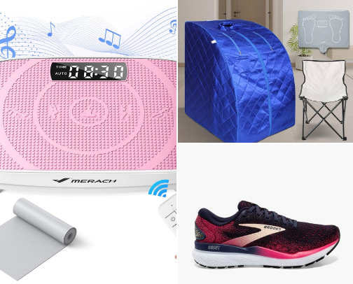 Let's Get Physical!! Home equipment, gym attire, footwear and more! cover photo collage