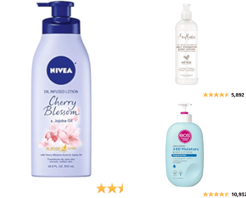 Body lotions for soft skin ☁️🤍 cover photo collage