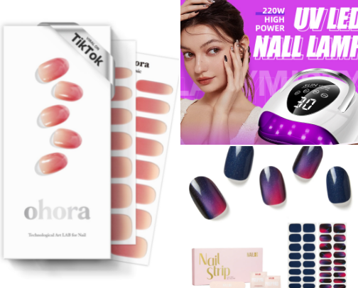 Nail salon cover photo collage