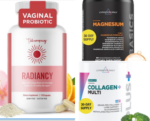 Supplements That I Use, to Fuel & Support my Body at Age 68! cover photo collage