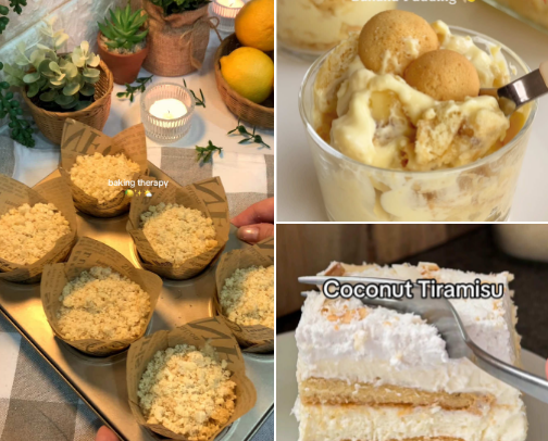 My Saved TikTok Dessert Recipes cover photo collage
