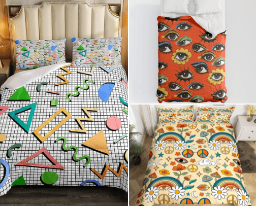 Eclectic bedroom vibes cover photo collage
