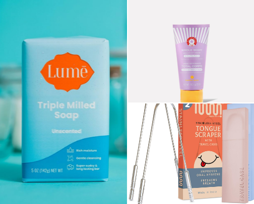 Hygiene must haves 🛁 cover photo collage