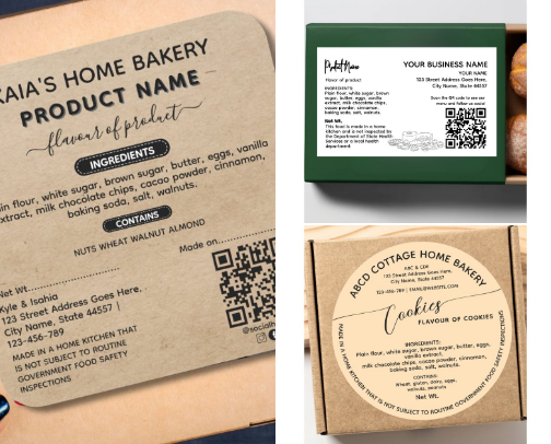 Cottage Food Law Labels for Homebakers cover photo collage