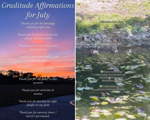 Affirmations cover photo collage