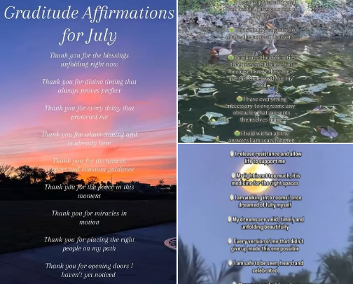 Affirmations to speak life into your months cover photo collage