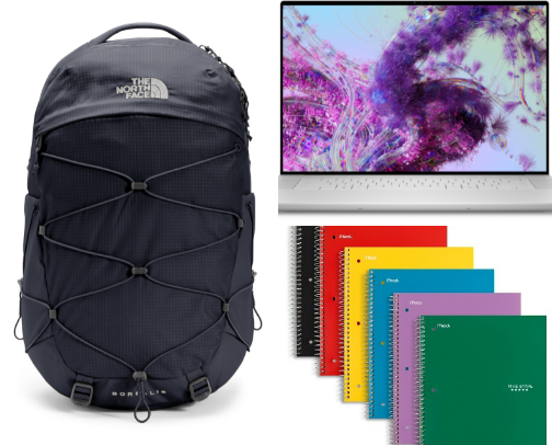 What in my bag as a college student 🎒💻 cover photo collage