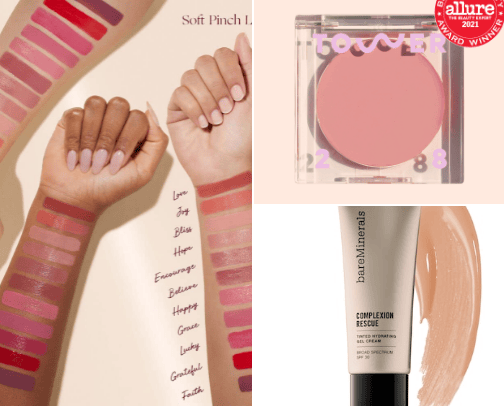 beauty products cover photo collage