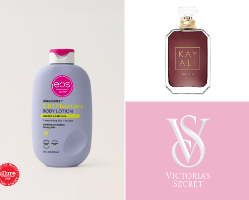 Perfumes and lotions cover photo collage