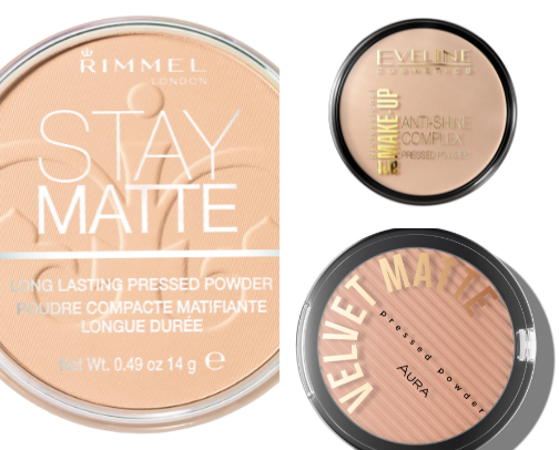 Matte Pressed Powder cover photo collage