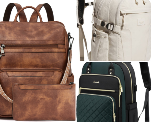 Backpacks cover photo collage