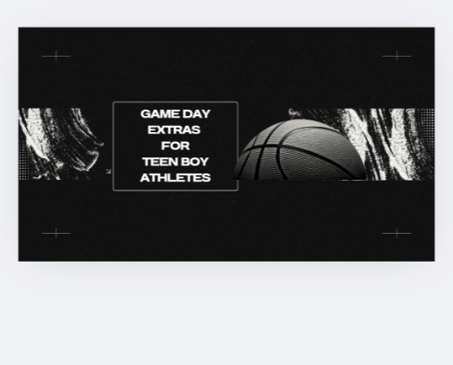 GAME DAY EXTRAS FOR THE TEEN BOY ATHLETE cover photo collage
