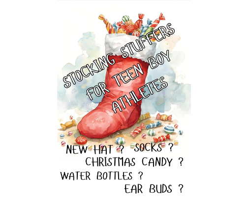 Stocking Stuffer Ideas for Teen Boy Athletes cover photo collage