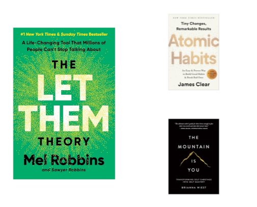 Self-help books that I LOVE cover photo collage