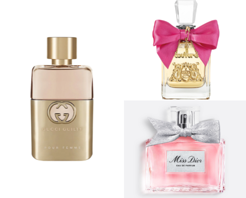 BEST perfumes & body mists ✨✨ cover photo collage