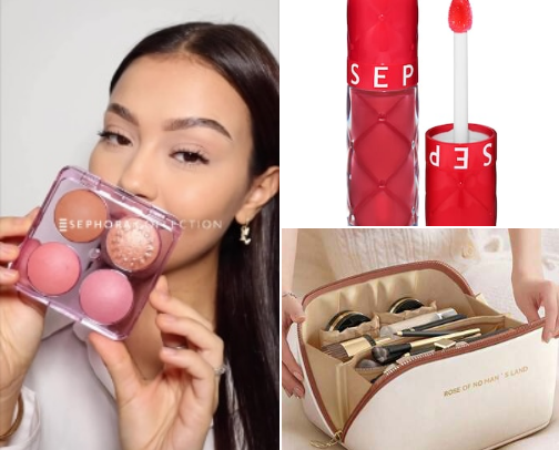 GLOW UP WITH FABULOUS COSMETICS & MAKE UP TOOLS cover photo collage