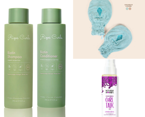 Curly hair products that I love ❤️ cover photo collage