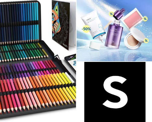 Art supplies and self care cover photo collage