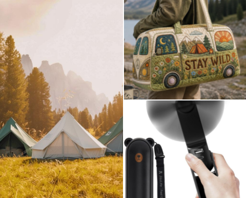 Camping Necessities 🏕️🐻 cover photo collage