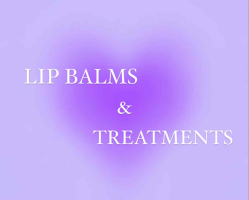 Lip balms & treatments cover photo collage