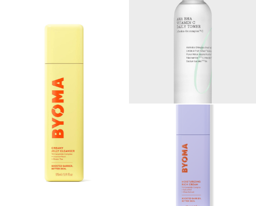 Skincare for Dry and Acne Prone Skin cover photo collage