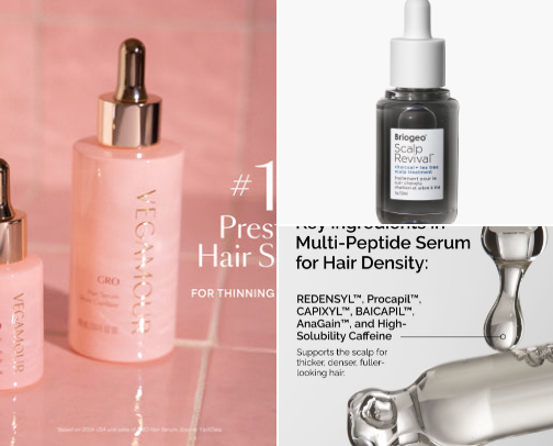 Scalp + Growth Support 💆‍♀️ cover photo collage