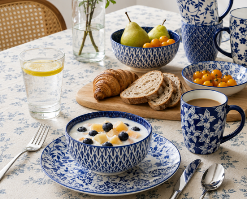 Aesthetic Dining Table Set cover photo collage