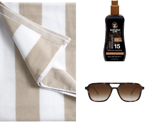 Beach Essentials🐚 cover photo collage