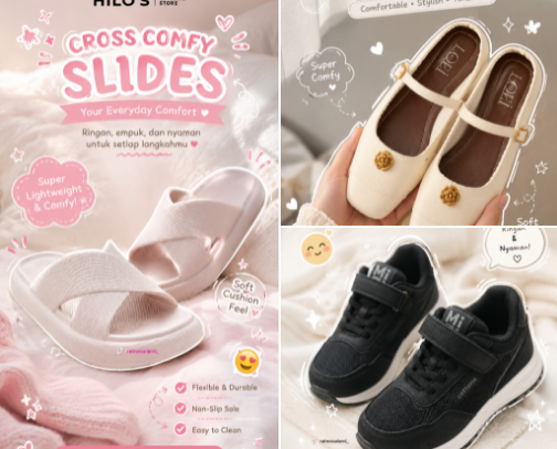 footwear cover photo collage