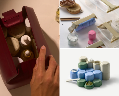 The Smart Way to Carry Your Skincare Anywhere cover photo collage