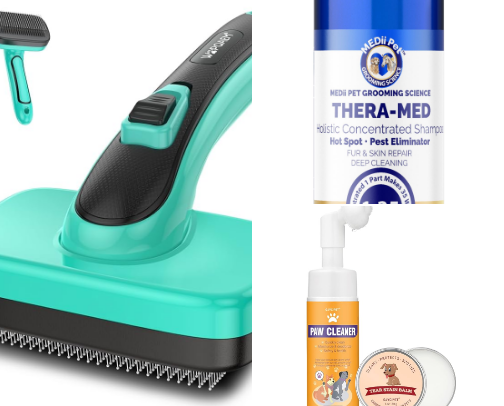 Essential Grooming & Self-Care Tools for Dogs cover photo collage
