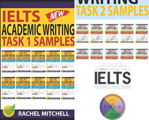 Read Now - Ielts Academic Writing Task 1 Samples: Over 450 High Quality Samples for Your Reference to Gain a High Band Score 8.0+ In 1 Week (Box set) intensive prep library cover photo collage