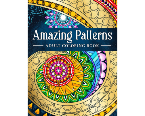 Coloring Books for Adults cover photo collage