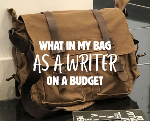 What's In My Bag As A Writer On A Budget cover photo collage